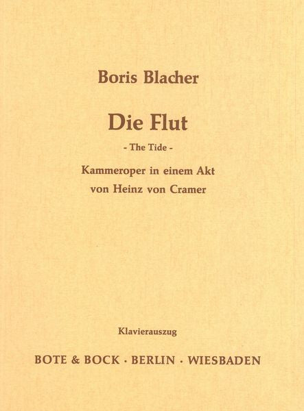 Blacher: Die Flut (The Tide)