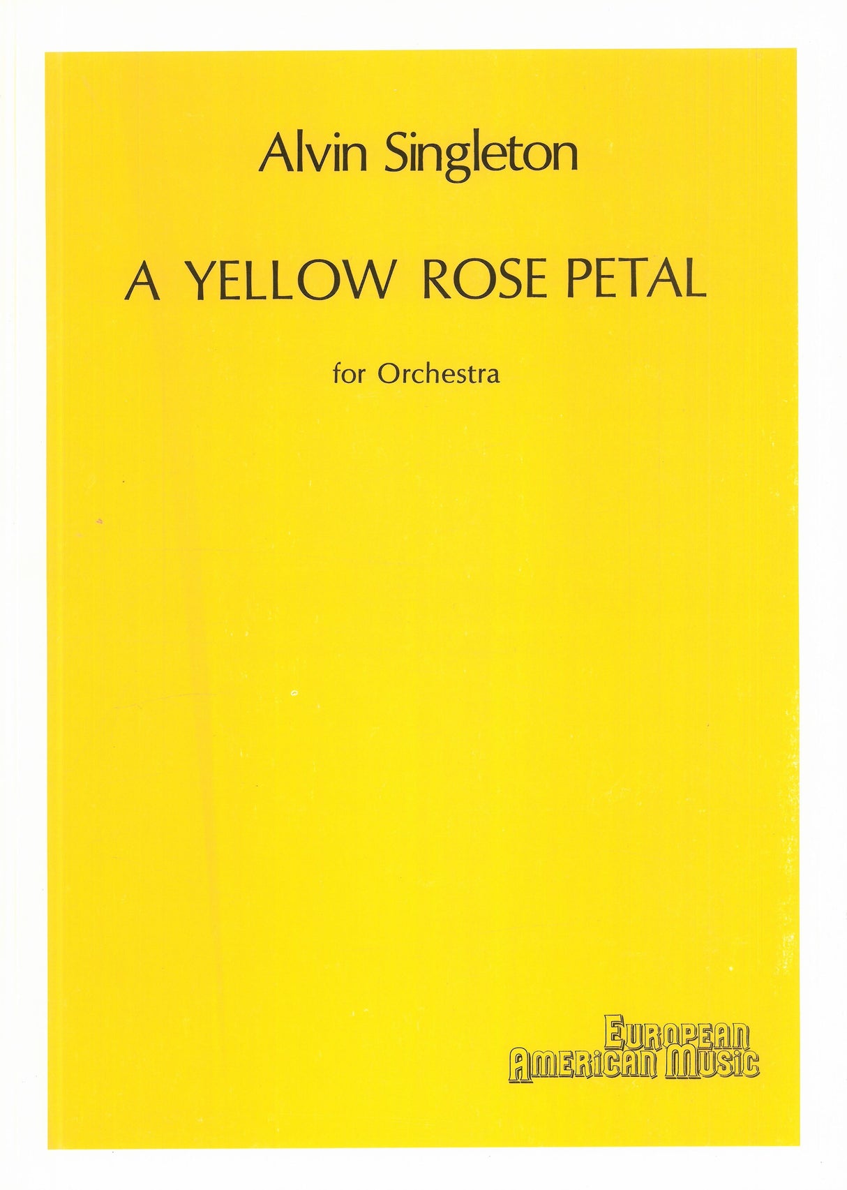 Singleton: A Yellow Rose Petal