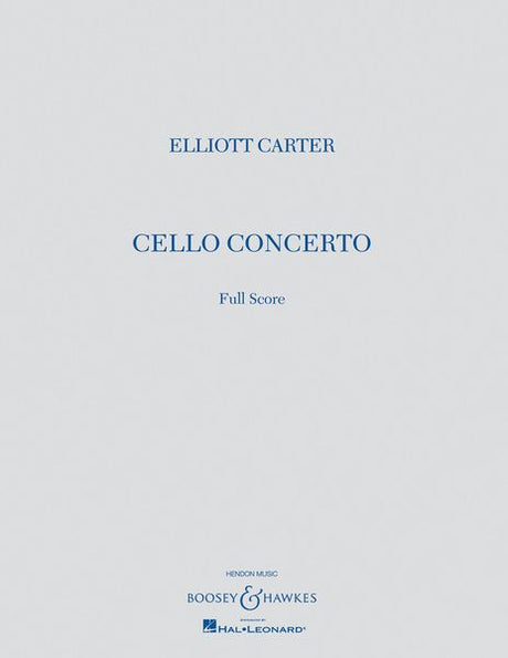 Carter: Cello Concerto