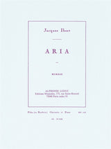 Ibert: Aria for Flute (or Oboe), Clarinet and Piano