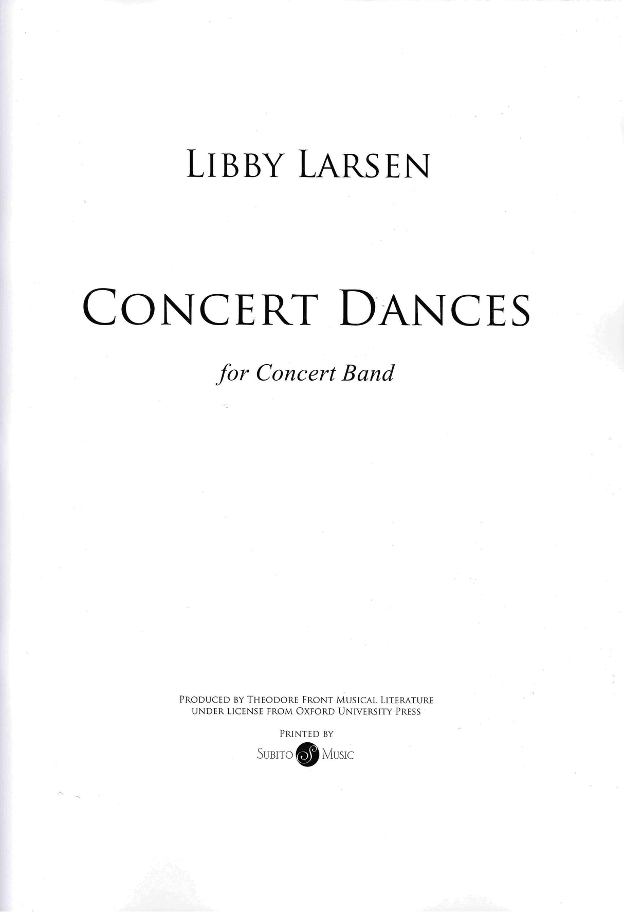 Larsen: Concert Dances