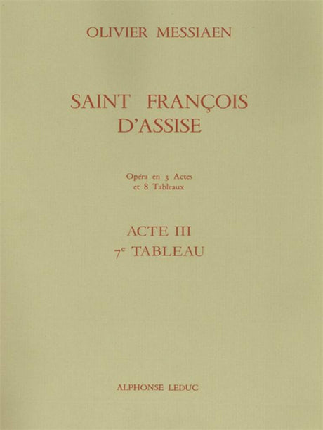 Messiaen: Saint Francois d'Assise