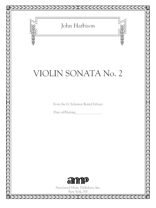 Harbison: Violin Sonata No. 2