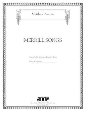 Aucoin: Merrill Songs