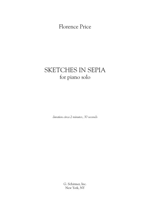 Price: Sketches in Sepia