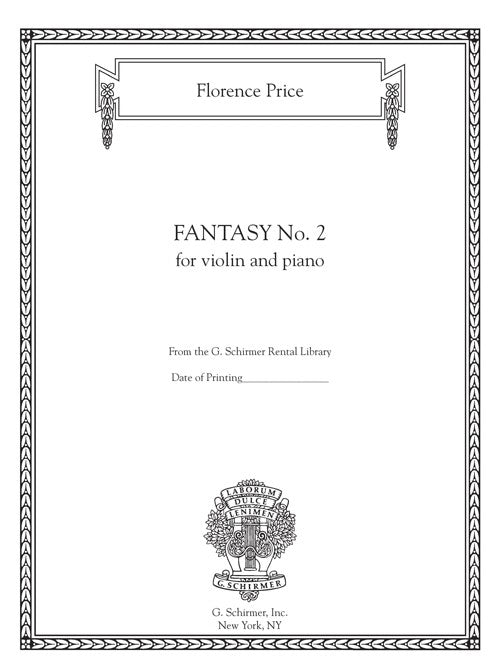 Price: Fantasy No. 2 in F-sharp Minor
