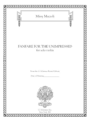 Mazzoli: Fanfare for the Unimpressed