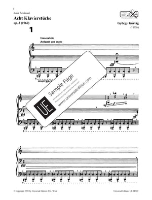 Kurtág: 8 Piano Pieces, Op. 3