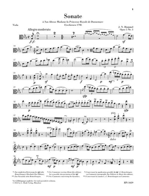 Hummel: Viola Sonata in E-flat Major, Op. 5, No. 3