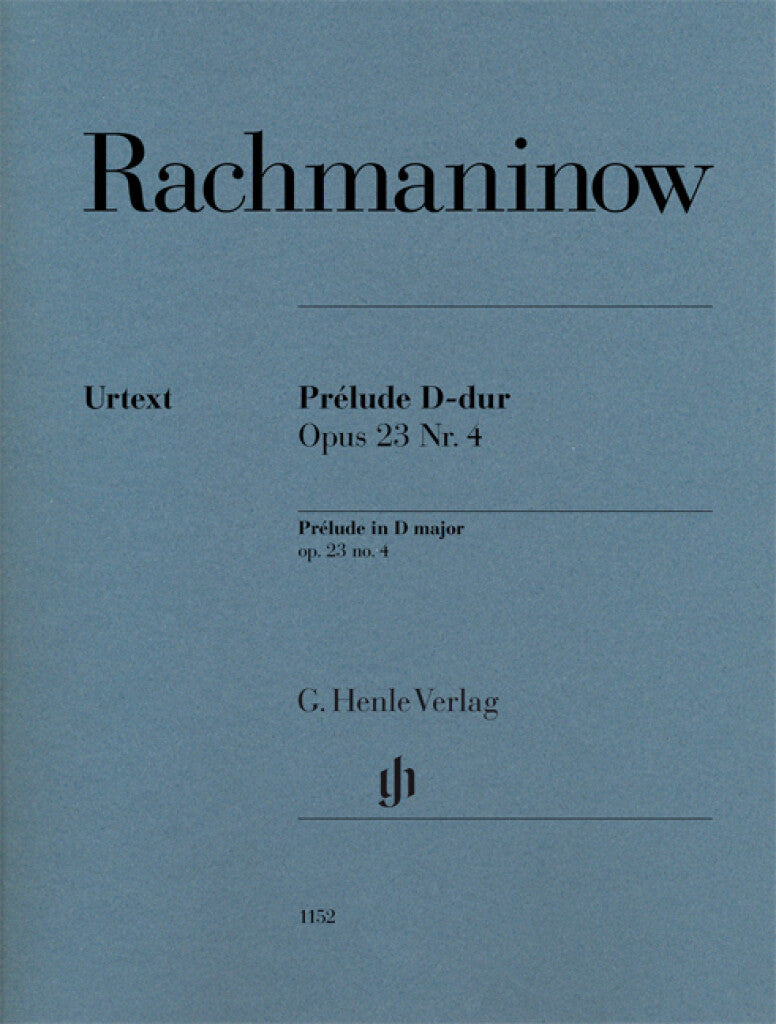 Rachmaninoff: Prélude in D Major, Op. 23, No. 4