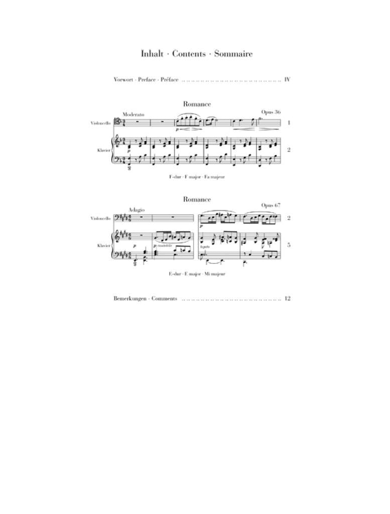 Saint-Saëns: Romances for Horn and Piano (cello version)
