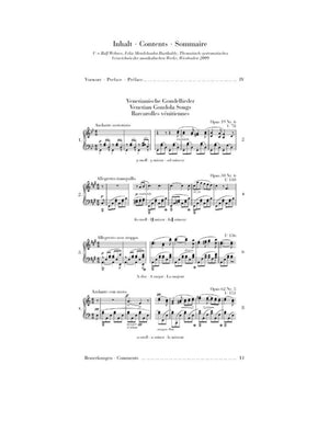 Mendelssohn: Venetian Gondola Songs