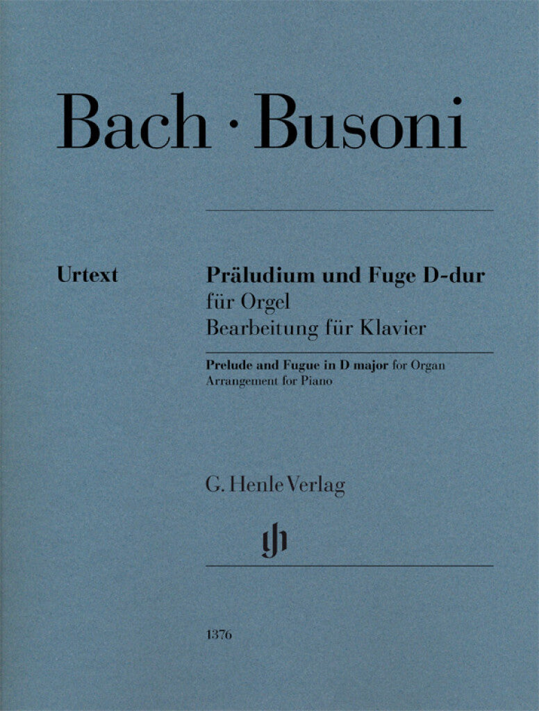 Bach-Busoni: Prelude and Fugue in D Major, BWV 532 (for piano)