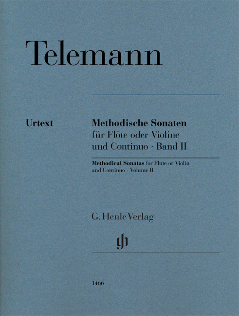 Telemann: Methodical Sonatas for Flute or Violin and Continuo - Volume 2