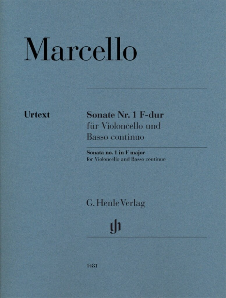 Marcello: Cello Sonata in F Major, Op. 1, No. 1