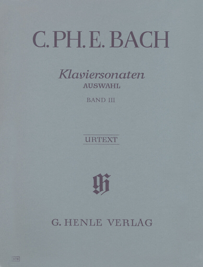 C.P.E. Bach: Selected Piano Sonatas - Volume 3