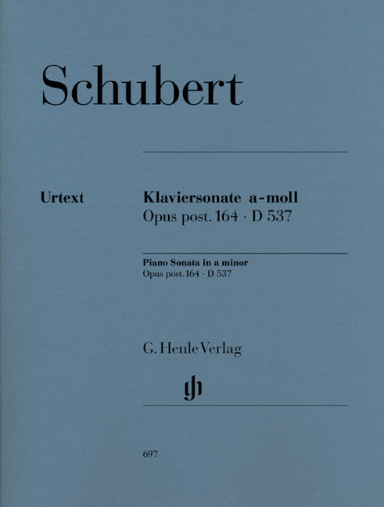 Schubert: Piano Sonata in A Minor, Op. posth. 164, D 537