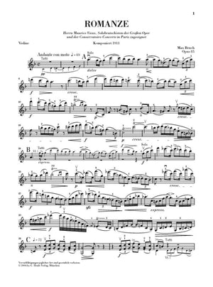 Bruch: Romance in F Major, Op. 85 (Violin Version)