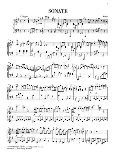 Clementi: Piano Sonata in G Major, WO 14