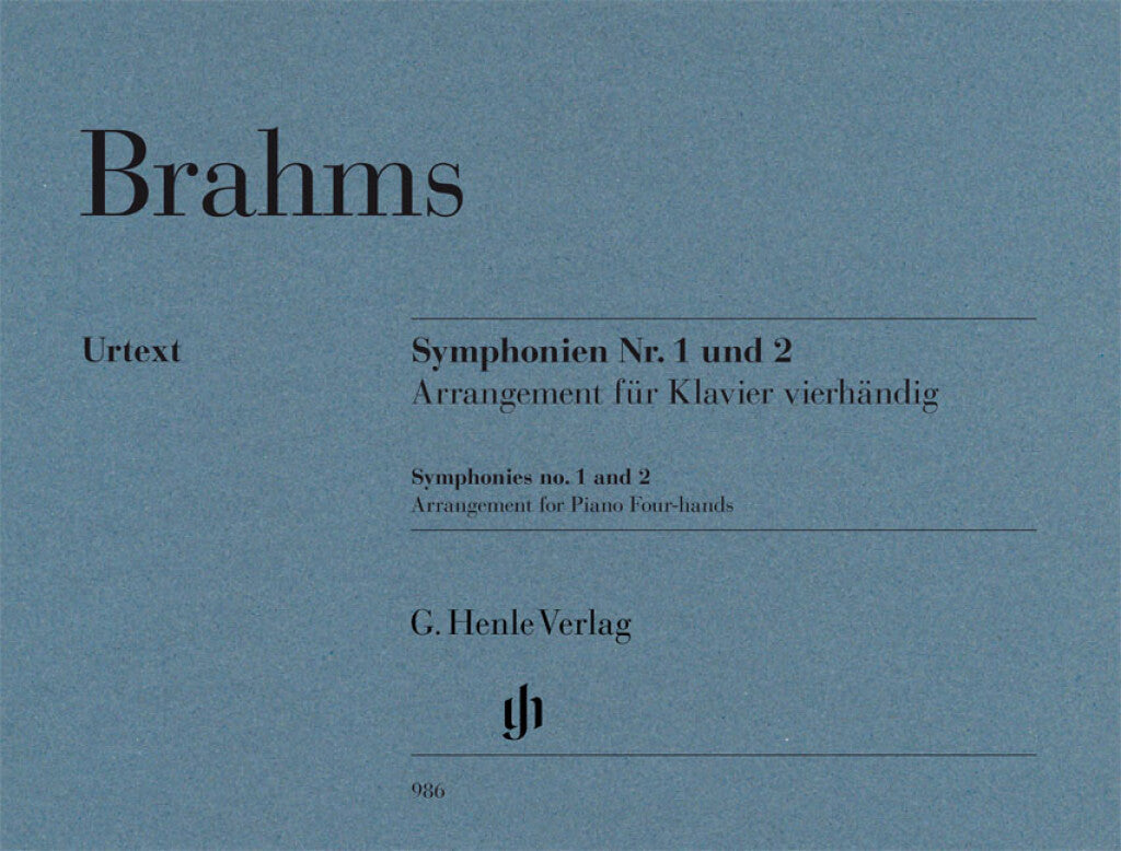Brahms: Symphonies Nos. 1 & 2 (arr. for piano 4-hands)