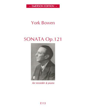 Bowen: Sonatina for Recorder and Piano, Op. 121