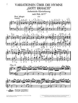 Haydn: Variations on the Hymn "Gott erhalte", Hob. III:77II