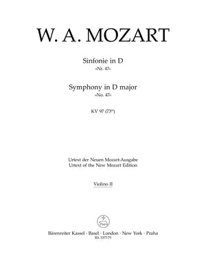 Mozart: Symphony No. 47 in D Major, K. 97 (73m)