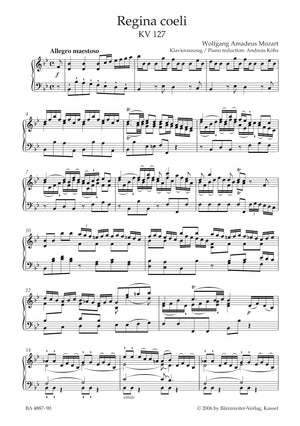 Mozart: Regina coeli in B-flat Major, K. 127