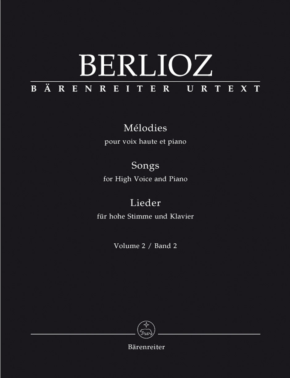 Berlioz: Mélodies (Songs) for High Voice and Piano - Volume 2