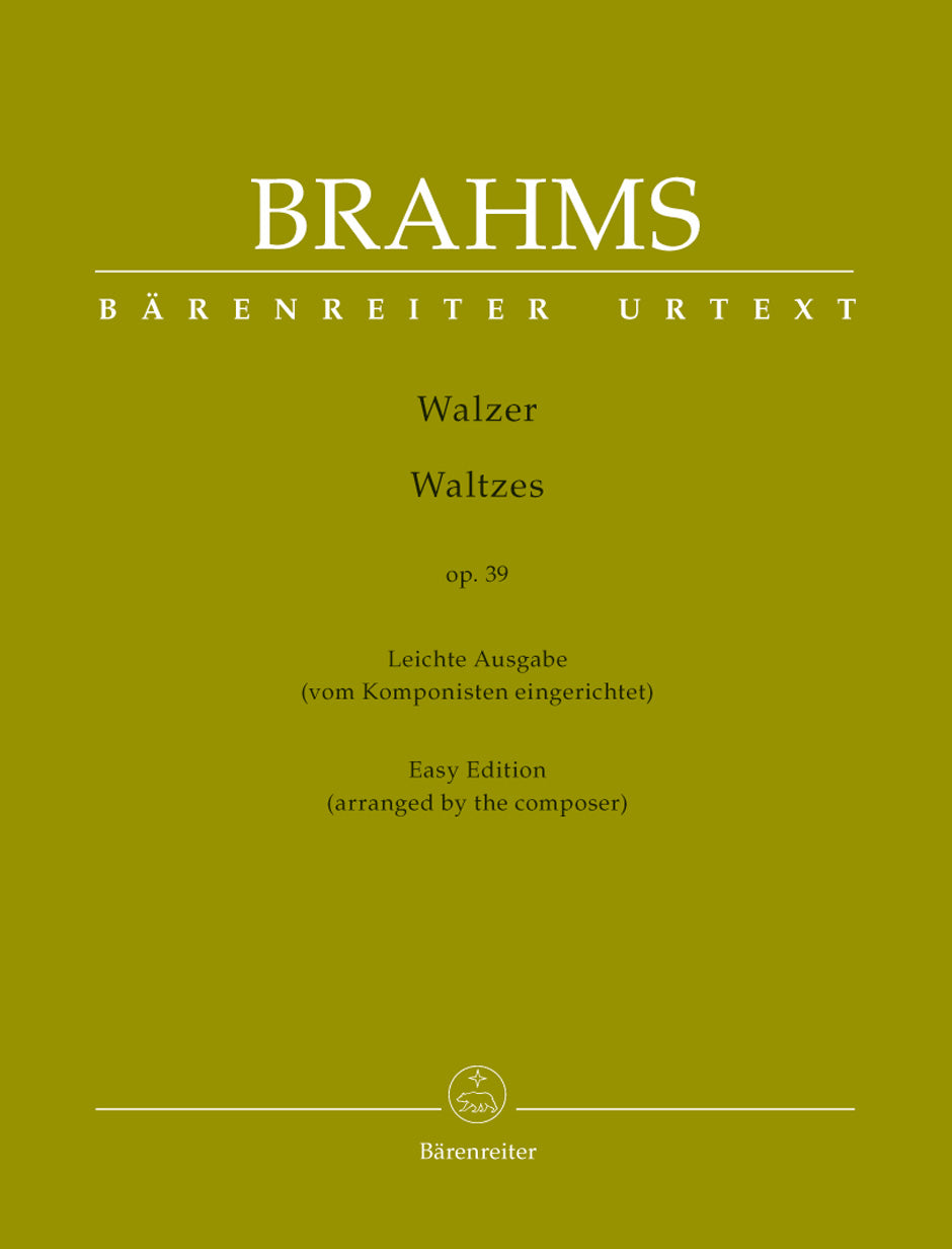 Brahms: Waltzes, Op. 39 (Simplified Version)