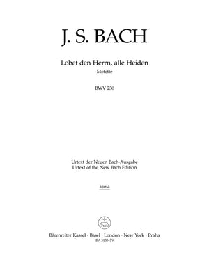 Bach: Lobet den Herrn, alle Heiden, BWV 230
