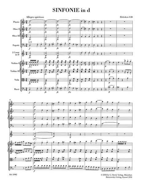 Haydn: Symphony in D Minor, Hob. I:80