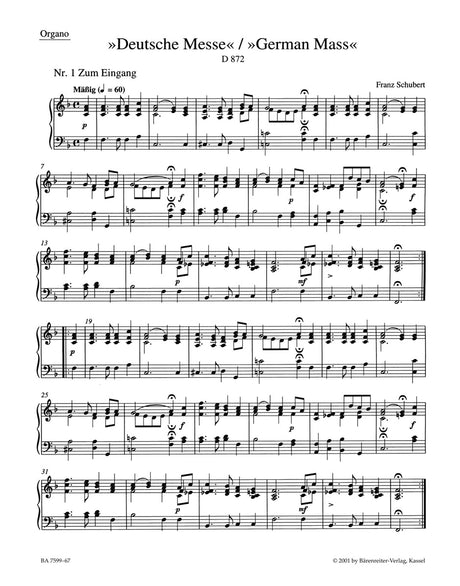 Schubert: German Mass, D 872