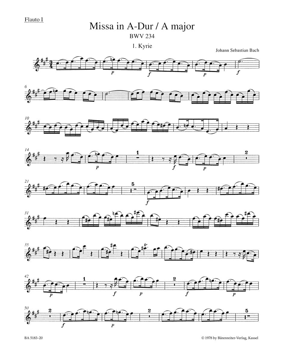 Bach: Missa in A Major, BWV 234