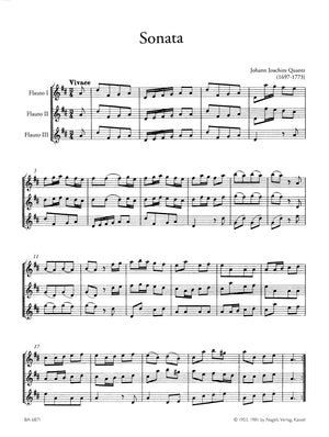 Quantz: Sonata for 3 Flutes