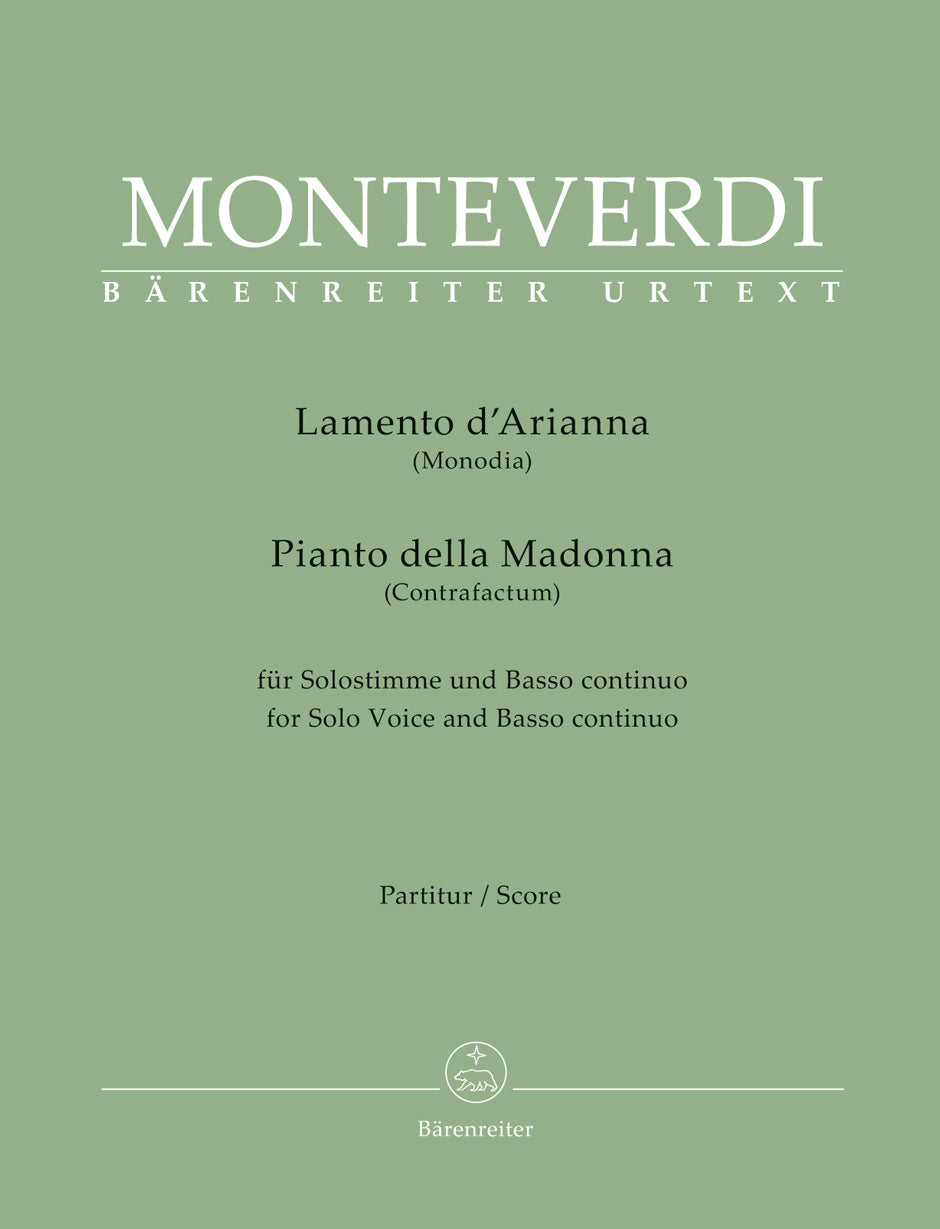Monteverdi: Lamento d' Arianna (Monodia) / Pianto della Madonna (Contrafactum)
