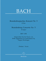 Bach: Brandenburg Concerto No. 5 in D Major, BWV 1050 (with performance markings)