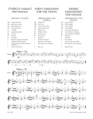 Ševčík: 40 Variations for the Violin, Op. 3