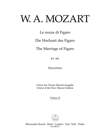 Mozart: Overture to The Marriage of Figaro, K. 492