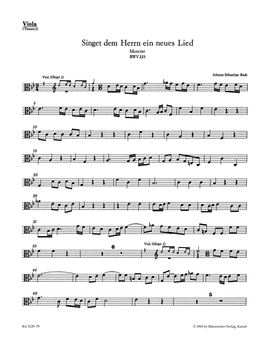 Bach: Singet dem Herrn ein neues Lied, BWV 225