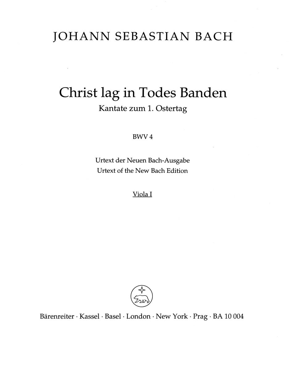 Bach: Christ lag in Todes Banden, BWV 4
