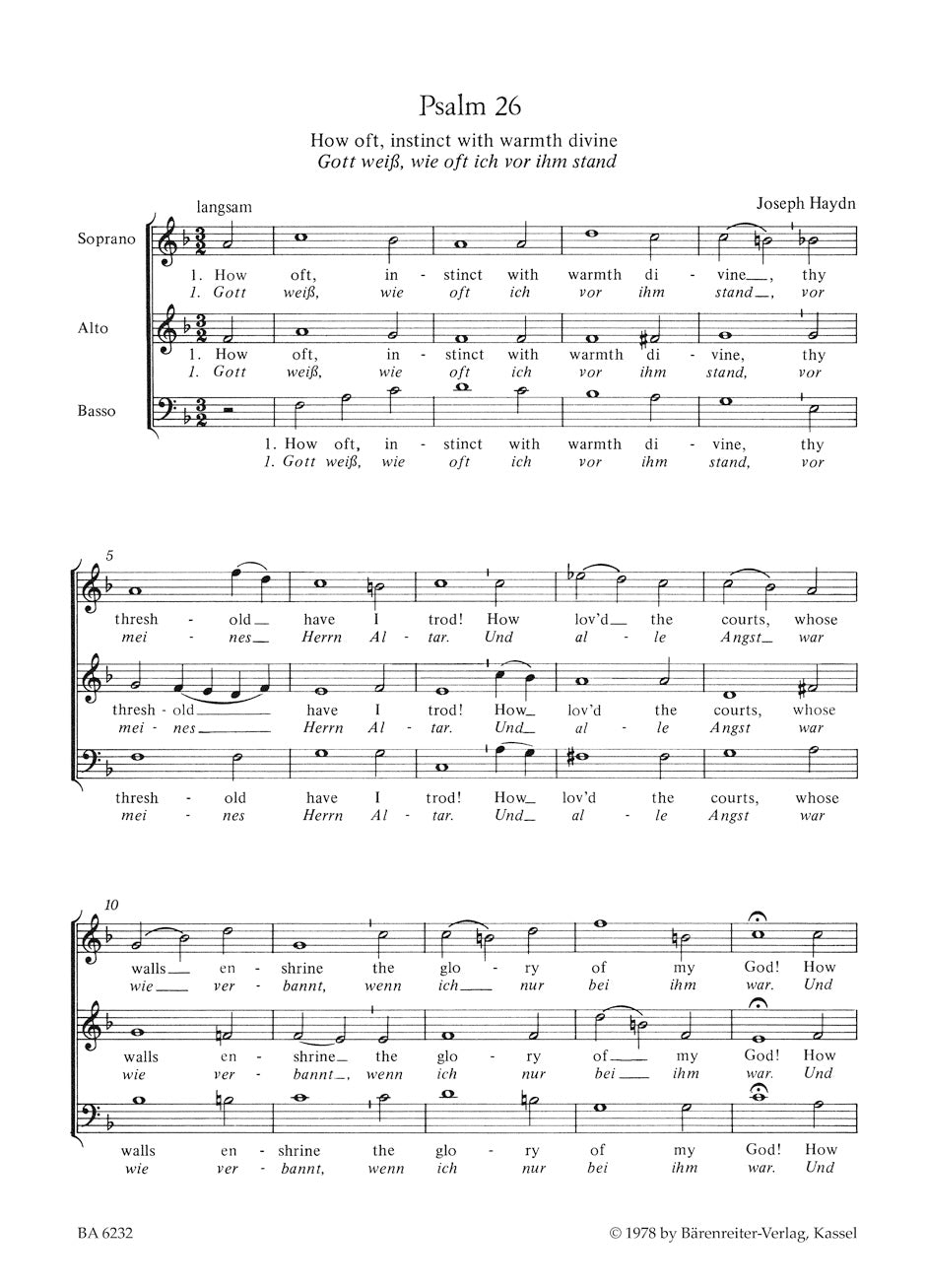 Haydn: 6 Psalms