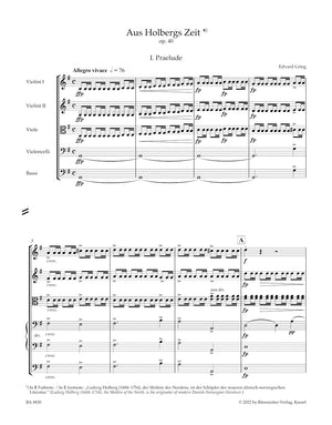 Grieg: From Holdberg's Time, Op. 40 (Version for String Orchestra)