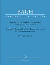 Bach: Two Sonatas and a Fugue, BWV 1021, 1023, and 1026