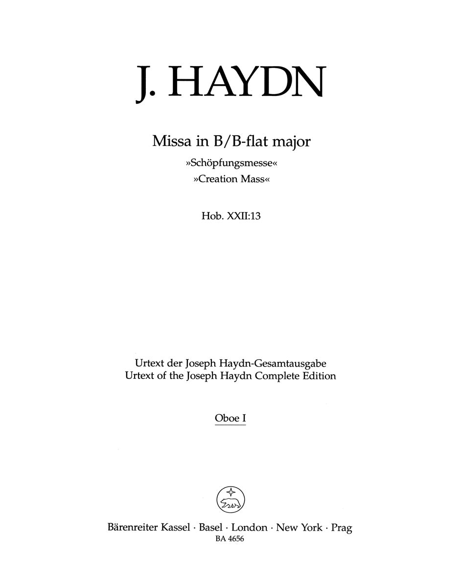 Haydn: Missa solemnis in B-flat Major, Hob. XXII:13