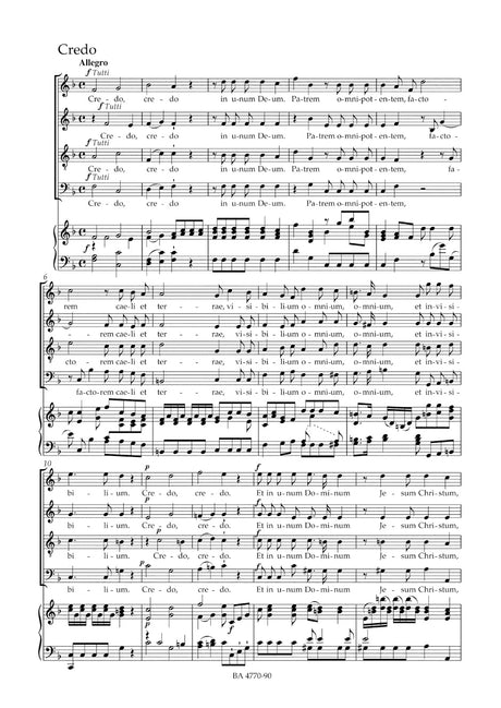 Mozart: Missa brevis in F Major, K. 192 (186f)