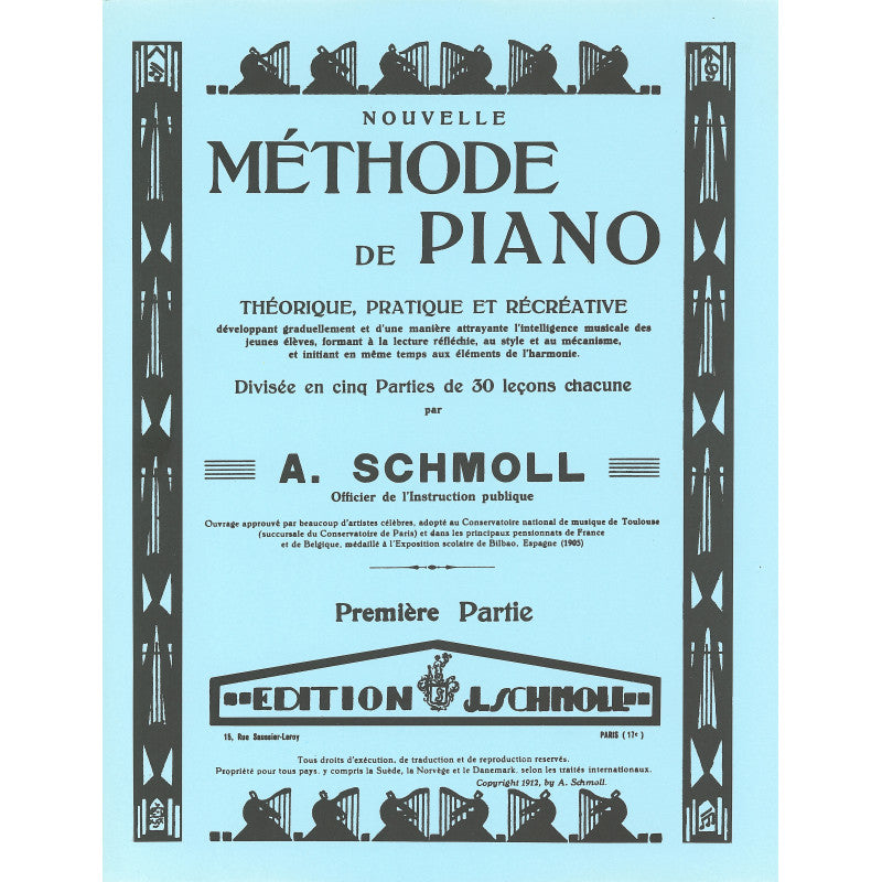Schmoll: Méthode de piano - Volume 1