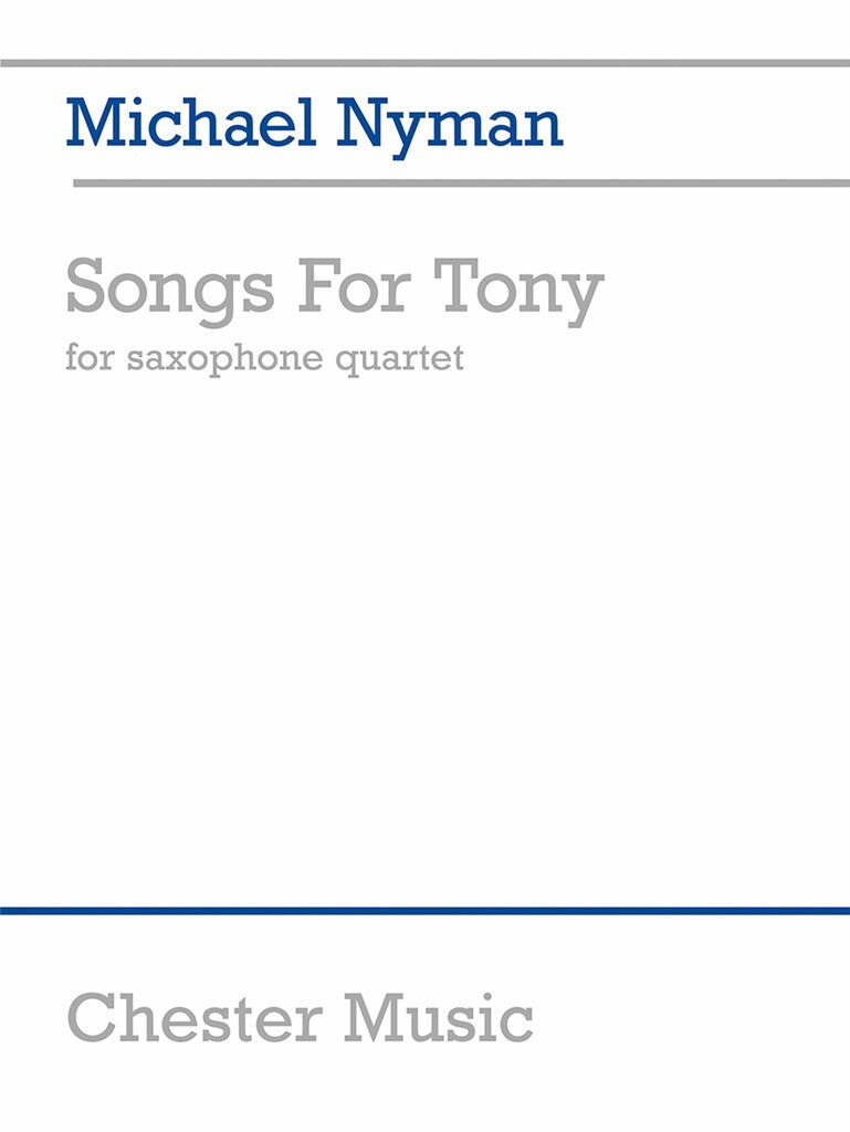 Nyman: Songs for Tony