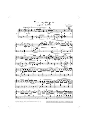 Schubert: Impromptus, D 935, Op. posth. 142