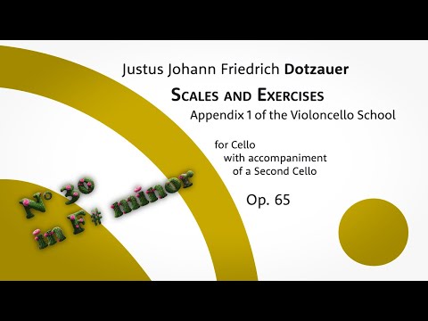 Dotzauer: Scales & Exercises, Appendix 1 from the Cello School, Op. 65